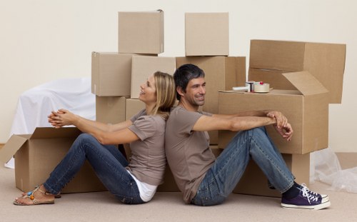 Organized storage space for sofas and tables in Manorpark