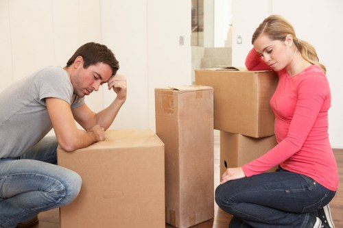 Furniture and renovation items prepared for temporary storage in Manorpark