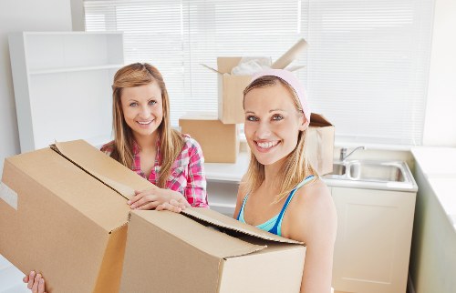 Business inventory stored safely in a Manorpark storage unit